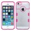 Glassy Transparent Clear/Transparent Hot Pink Gummy Cover