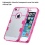 Glassy Transparent Clear/Transparent Hot Pink Gummy Cover