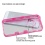 Glassy Transparent Clear/Transparent Hot Pink Gummy Cover