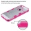 Glassy Transparent Clear/Transparent Hot Pink Gummy Cover