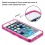 Glassy Transparent Clear/Transparent Hot Pink Gummy Cover