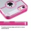 Glassy Transparent Clear/Transparent Hot Pink Gummy Cover