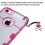 Glassy Transparent Clear/Transparent Hot Pink Gummy Cover