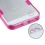 Glassy Transparent Clear/Transparent Hot Pink Gummy Cover