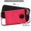 Asmyna Brushed Hybrid Protector Cover - Red / Black