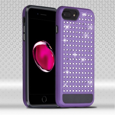 Purple/Black Diamante FullStar Protector Cover