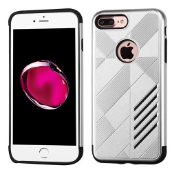 Silver/Black Mars Hybrid Protector Cover