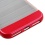 Metallic Red Frame/Transparent Brushed IceBox Hybrid Protector Cover