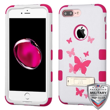 MyBat TUFF Series Case (with Stand) - Butterfly Dancing / Hot Pink