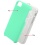 Teal Green Dots Textured/Transparent Clear Fusion Protector Cover