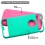 Teal Green/Hot Pink Brushed Hybrid Protector Cover