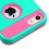 Teal Green/Hot Pink Brushed Hybrid Protector Cover