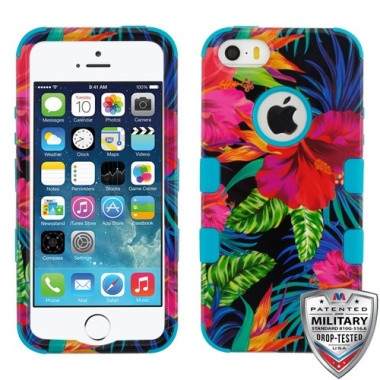 MyBat TUFF Series Case - Electric Hibiscus / Tropical Teal