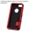 Titanium Red/Black TUFF Hybrid Phone Protector Cover