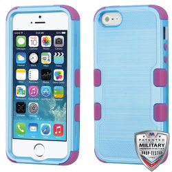 MyBat TUFF Series Case - Metallic Baby Blue Brushed / Electric Purple