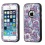 Purple European Flowers/Black VERGE Hybrid Protector Cover