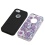 Purple European Flowers/Black VERGE Hybrid Protector Cover