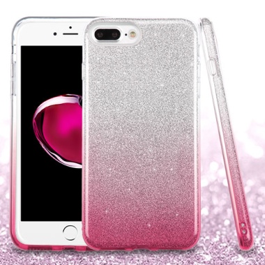 Asmyna Gradient Glitter Hybrid Protector Cover - Pink