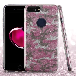 Pink Camo Glitter Hybrid Protector Cover