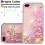 Stars & Pink Quicksand Glitter Hybrid Protector Cover