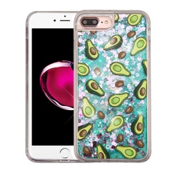 Avocado & Green Quicksand (Hearts) Glitter Hybrid Protector Cover