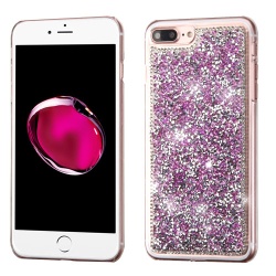 Light Purple Mini Crystals Rhinestones Desire Back Protector Cover