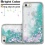 Airium Quicksand Glitter Hybrid Protector Cover - Hearts & Green