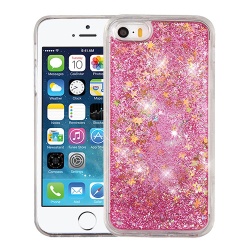 Airium Quicksand Glitter Hybrid Protector Cover - Stars & Pink