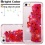 Hearts & Magenta Quicksand Glitter Hybrid Protector Cover