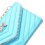 Baby Blue Premium Quilted MyJacket Wallet(with Bracelet) (325) -WP