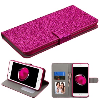 Hot Pink Diamante MyJacket Wallet(DM204) -WP