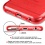 Glassy Transparent Red SPOTS Candy Skin Cover