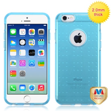 Glassy Transparent Baby Blue SPOTS Candy Skin Cover