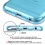 Glassy Transparent Baby Blue SPOTS Candy Skin Cover