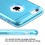 Glassy Transparent Baby Blue SPOTS Candy Skin Cover