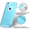 Glassy Transparent Baby Blue SPOTS Candy Skin Cover