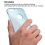 Glassy Transparent Baby Blue SPOTS Candy Skin Cover