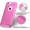 Glassy Transparent Pink SPOTS Candy Skin Cover