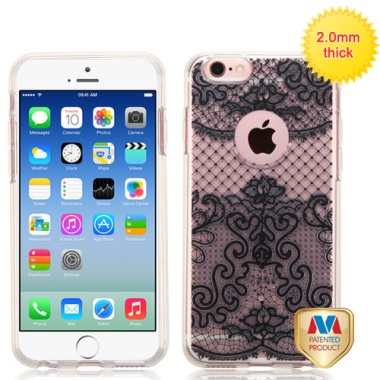 Mirrored Black Lace SPOTS Premium Candy Skin Cover