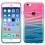 Transparent Hot Pink Ripple Textured Gradient Candy Skin Cover