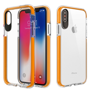 Airium Bumper Sturdy Candy Skin Cover - Transparent Clear / Orange