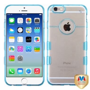 Glassy Transparent Clear/Transparent Baby Blue Gummy Cover