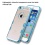 Glassy Transparent Clear/Transparent Baby Blue Gummy Cover