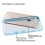 Glassy Transparent Clear/Transparent Baby Blue Gummy Cover