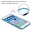 Glassy Transparent Clear/Transparent Baby Blue Gummy Cover