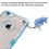 Glassy Transparent Clear/Transparent Baby Blue Gummy Cover