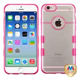 Glassy Transparent Clear/Transparent Hot Pink Gummy Cover