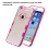 Glassy Transparent Clear/Transparent Hot Pink Gummy Cover