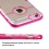 Glassy Transparent Clear/Transparent Hot Pink Gummy Cover