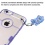 Glassy Transparent Clear/Transparent Purple Gummy Cover